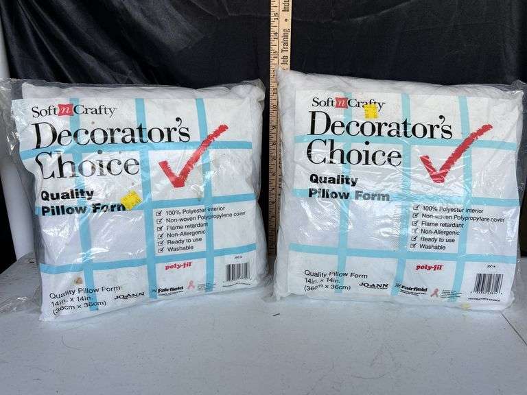 2 Pillow Forms 14"X14"