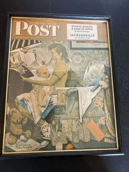 Framed Saturday Evening Post Cover