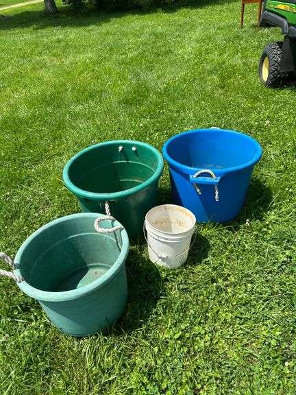 Various Utility Buckets With Handles