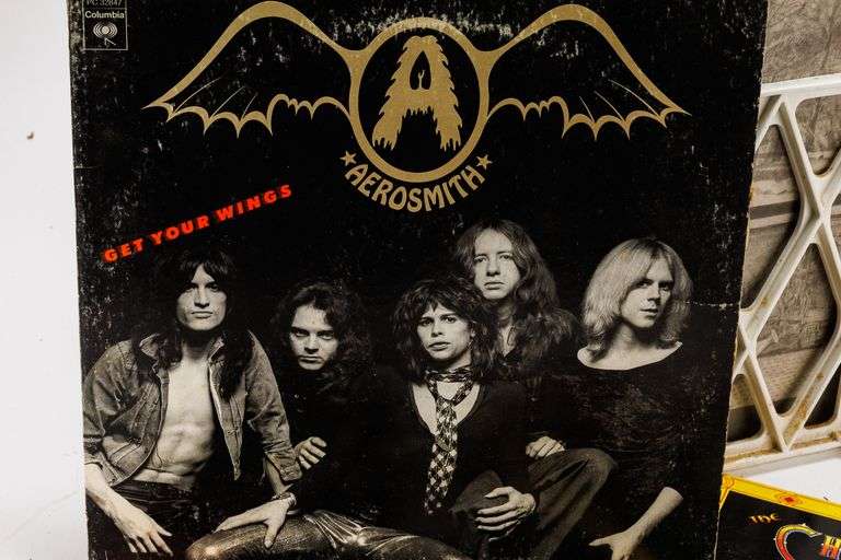 Vintage Vinyl Rock Albums- Aerosmith, Grateful Dead, Clapton, and Mo