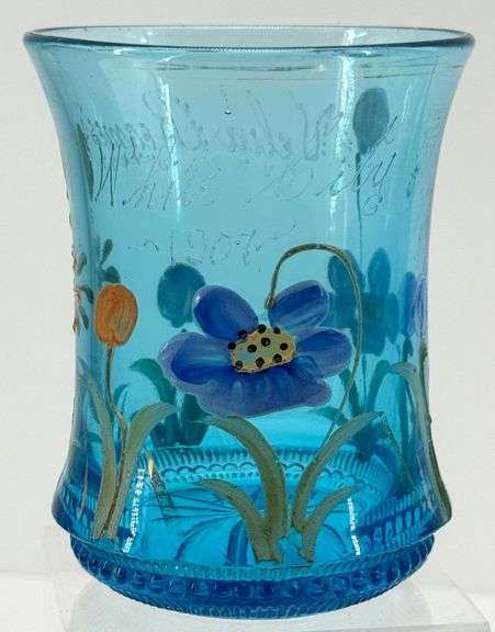 Antique Hand Painted Souvenir Tumblers