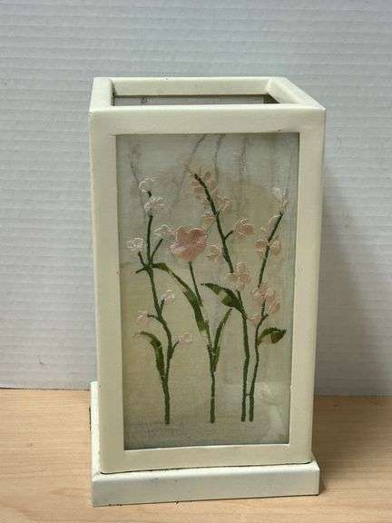 Estée Lauder Floral Embroidered Candle Holder