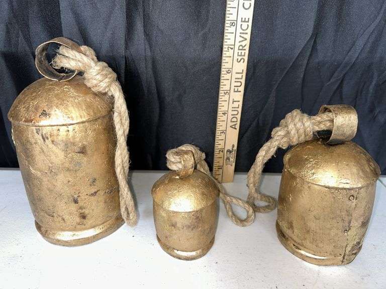 3 Pc. Decor Bells Made In India