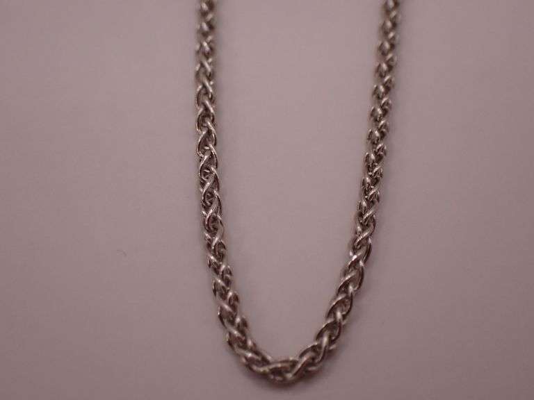 14k White Gold 18" Necklace 3.0g