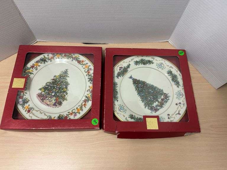 Lenox Annual Limited Edition Christmas Plates – 2001 & 2002