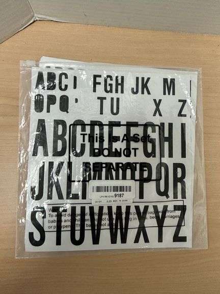 Alphabet Stencil Set – Uppercase Letters A–Z (New in Package)
