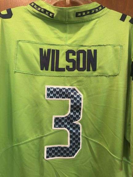 Seahawks Nike NFL #3 Wilson Jersey Size XL