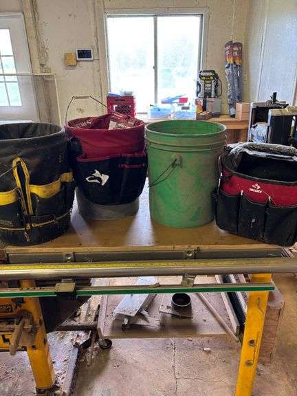 Tool Buckets and Caddies Including Samsonite and Husky