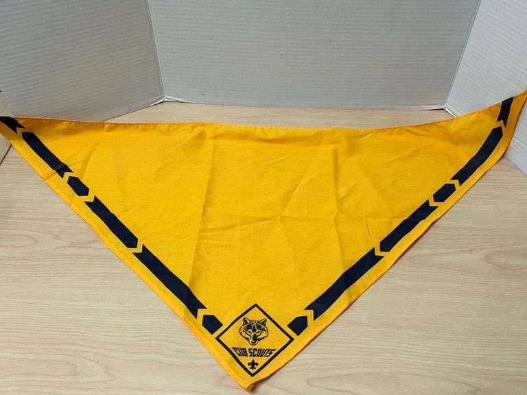 Vintage Cub Scouts Yellow Neckerchief