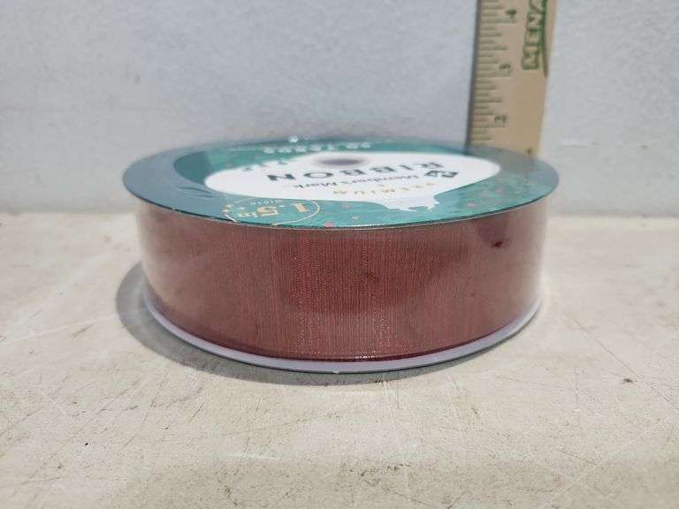 50 Yards X 1.5" Wired Edge Ribbon Red