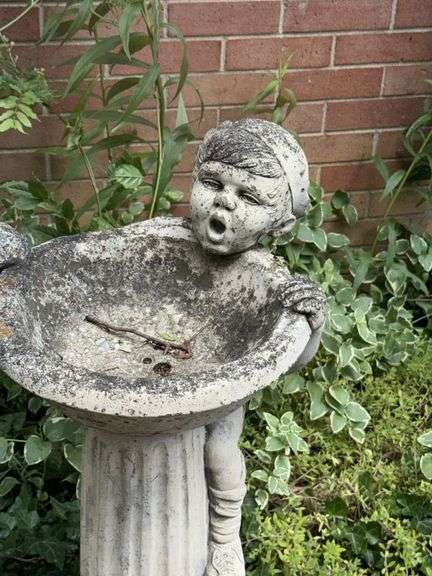Concrete Birdbath