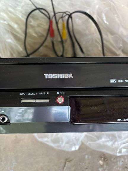 Toshiba DVD-VCR Combo Player With Accessories and JVC Cassette Deck