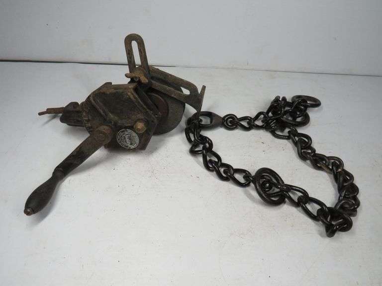 Hand Bench Grinder & Chain - Auction Ohio