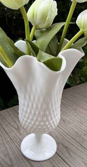 Fenton White Hobnail Milk Glass Decorative Items