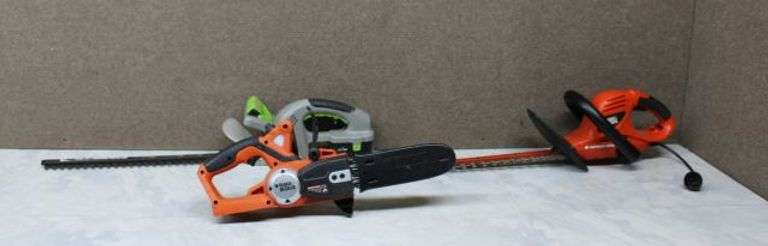 Black & Decker Hedge Hog, Earthwise, and Cordless Hedge Trimming Tools