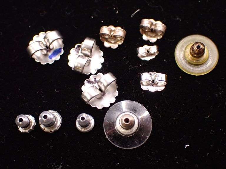 Collection of Sterling Silver Earring backs