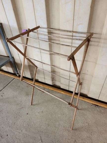 Vintage Wooden Drying Rack - Auction Ohio