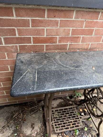 Cast iron Base with Marble