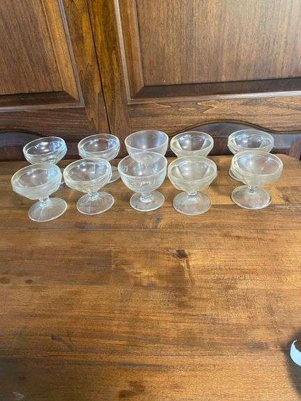 Assorted Glass Sherbet Cups