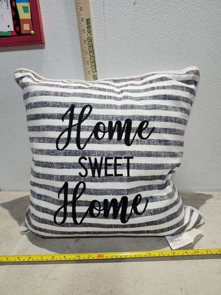 Rodeo Home 19'' Home Sweet Home Pillow Polyester Cover And Feather Insert