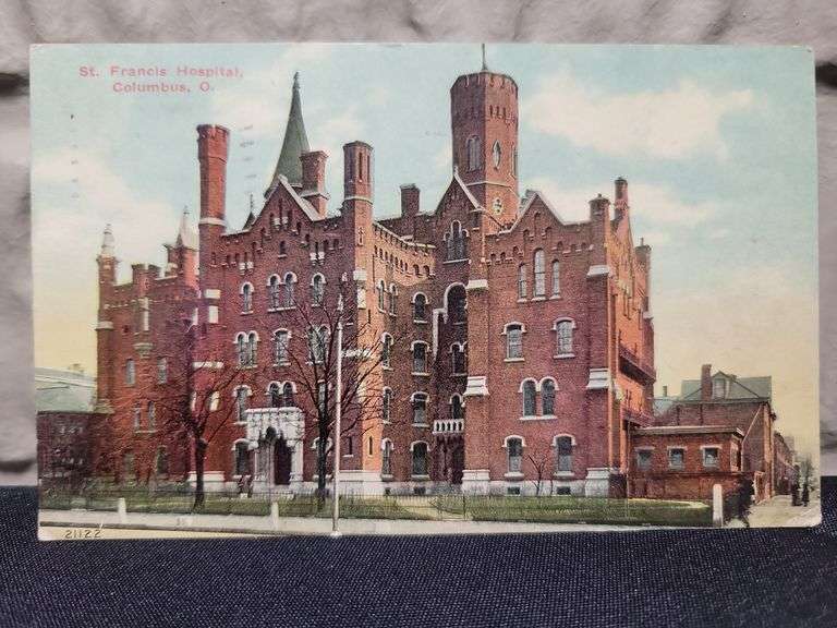 1912 St. Francis Hospital Postcard – Columbus, OH