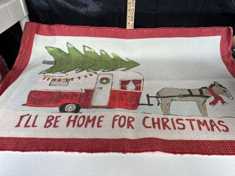I'll Be Home For Christmas Camper Rug