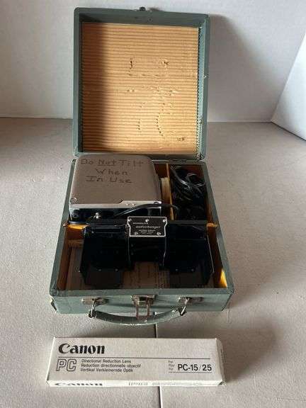 Directional Reduction Lens & Slide Projector