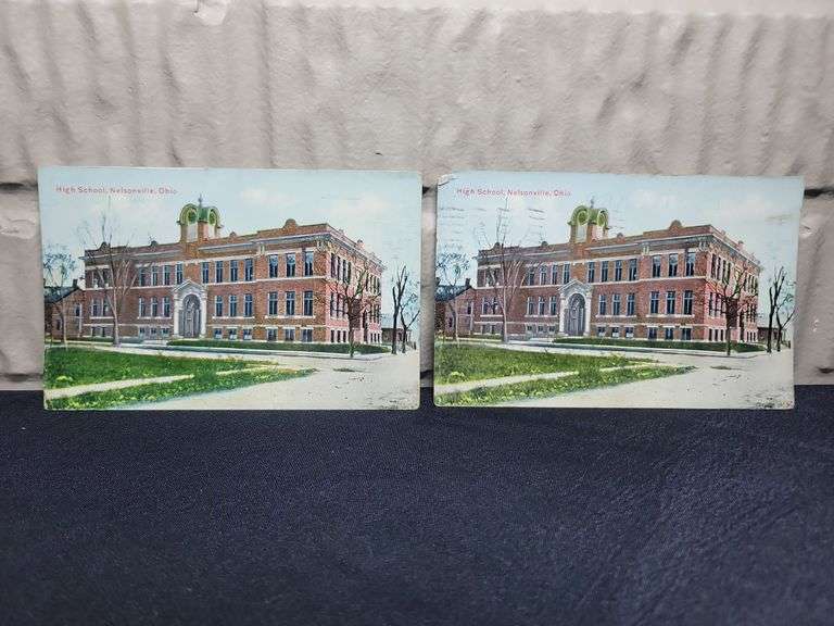 1910 Dayton, Ohio Postcards – Bellevue Apartments & Stivers Manual Training High School
