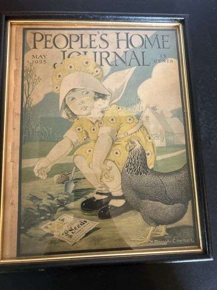 Framed People's Home Journal Cover