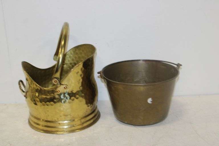 Brass Coal Hod & Bucket