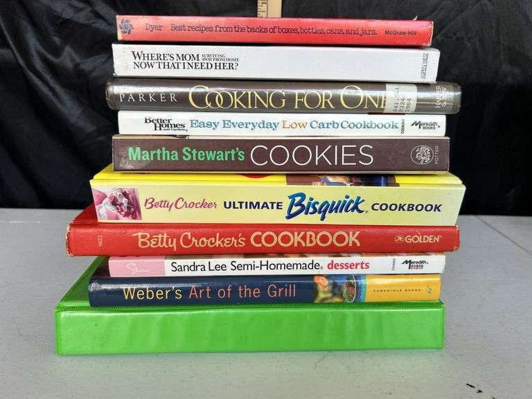 10 Assorted Cookbooks