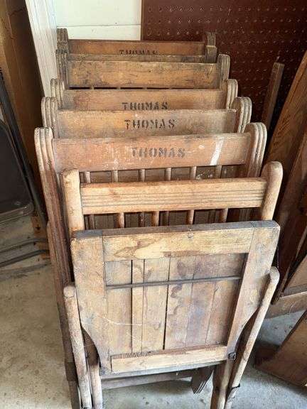 Antique Wooden Funeral Chairs