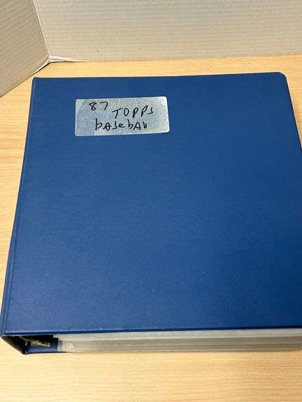 1987 Topps Baseball Card Complete Set in Binder – Full Sheets