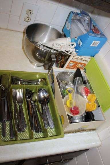 Utensils and Mixer Lot