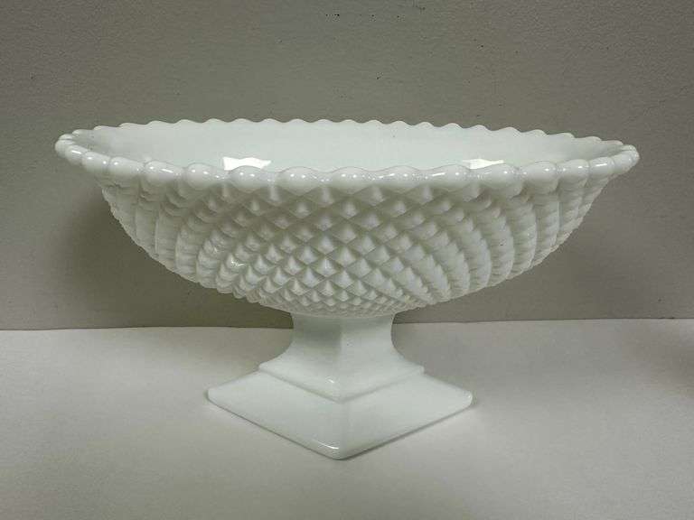 Westmoreland Milk Glass Pedestal Bowl