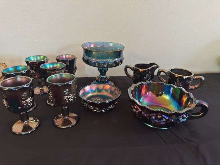 Vintage Carnival Glass Job Lot
