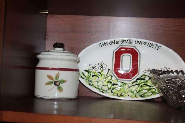 Decorative and Tableware Items, Including Ohio State University Plate ...