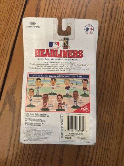 Headliners Giants Barry Bonds
