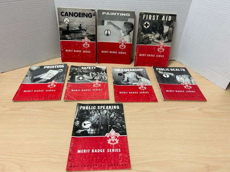 Vintage Boy Scouts of America Merit Badge Booklets – Set of 8