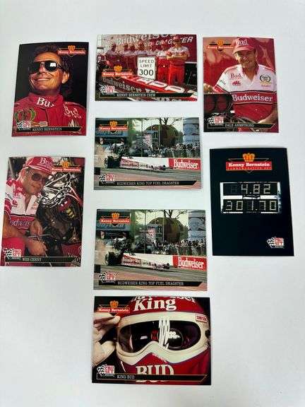 Pro Set of Race Cards Marking a 301.70mph Record