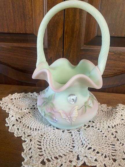 Fenton Glass Basket