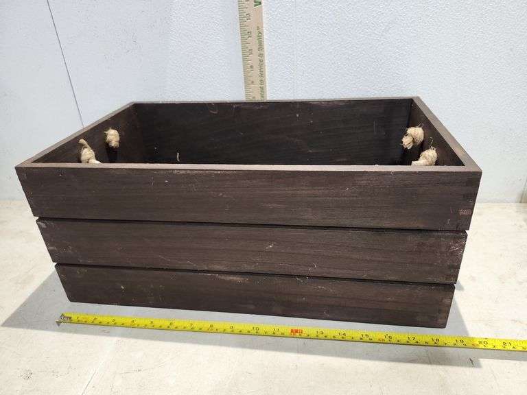 Wood Crate 21.5" X 11.5" X 8"