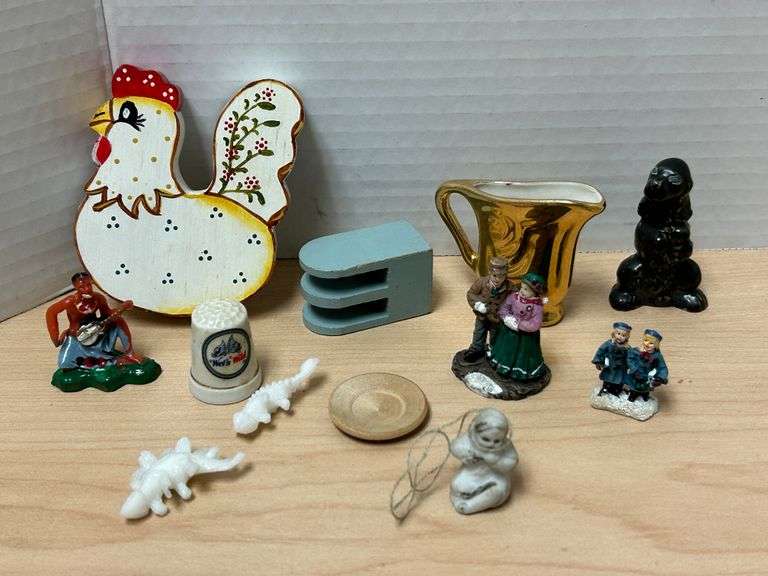 Eclectic Miniature Figurine & Decor Lot – Mixed Materials & Themes