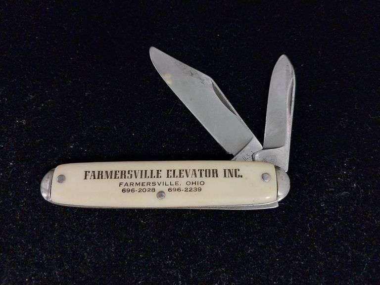 Vintage U.S.A. 2-Blade Pocket Knife – Farmersville Elevator Inc., Ohio
