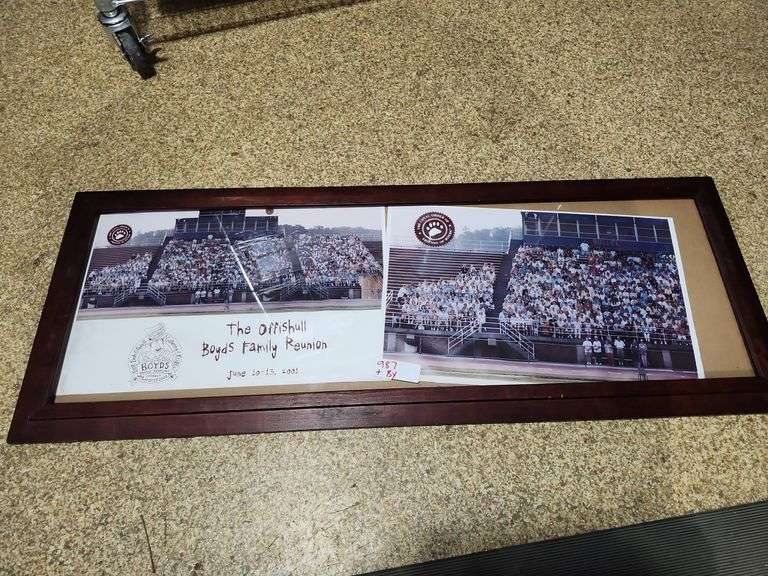 The Offishull Boyd's Family Reunion Framed Picture June 10-13, 2001  39.5''X15''