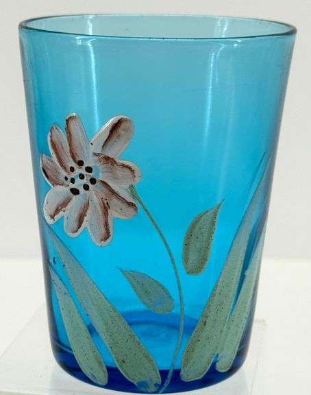 Antique Hand Painted Souvenir Tumblers