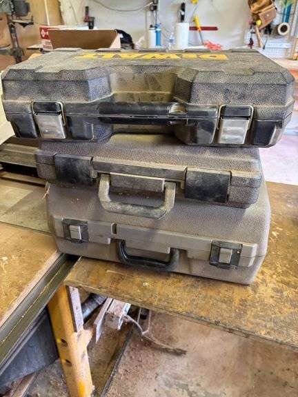 Three Tool Sets: Porter-Cable, RotoZip, and DeWalt with Cases