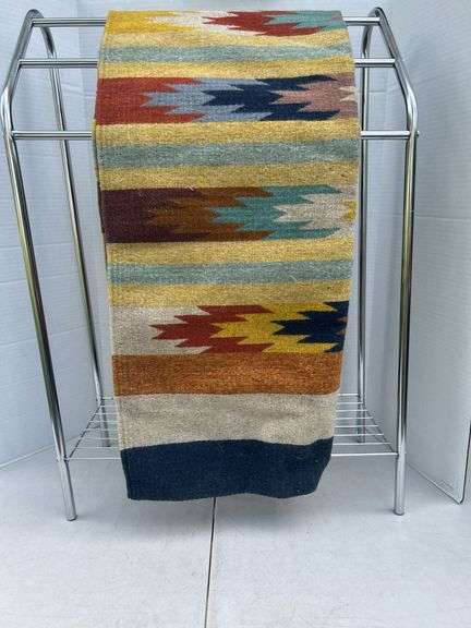 Handmade Wool Rug & Towel Rack