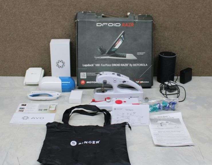 Electronics and Accessories Including Singer Stitch Quick+ and Motorola Lapdock 100