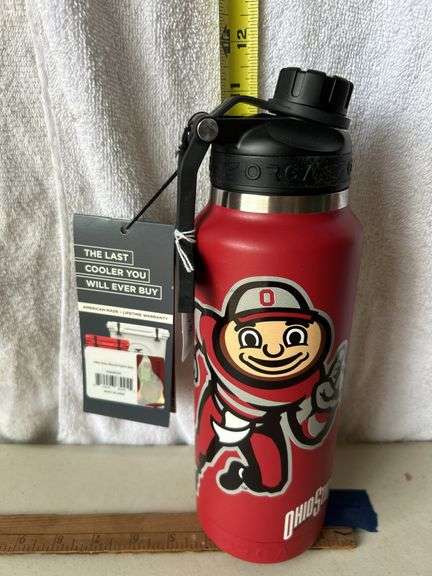 Orca Hydra 34 oz. Stainless Steel U.S.A. Made Tumbler Bottle Ohio State Mascot